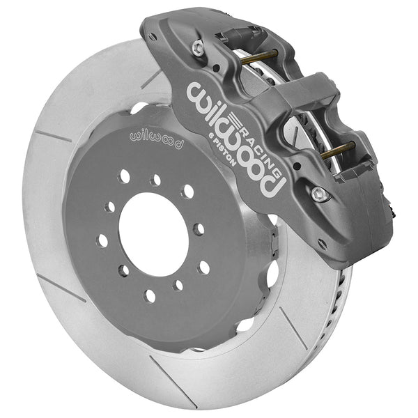 Wilwood AERO6R/ST Front 14.00in Road Race Brake Kit - Gray Hard Anodize 2001 - 2006 BMW M3 (E46)