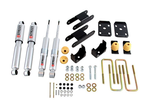 Belltech Lowering  KIT 2018 - 2021 Chevy Colorado / Canyon All Cab/SB -0-3in F / -4in R w/ Street Perf Shocks
