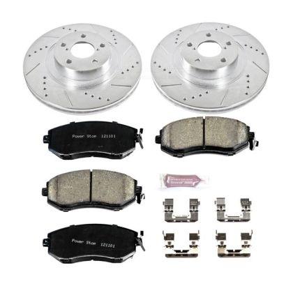 Power Stop Z23 Evolution Coated Brake Kit Front - Subaru Models (inc. 2011-2014 WRX / 2013+ BRZ) - GUMOTORSPORT