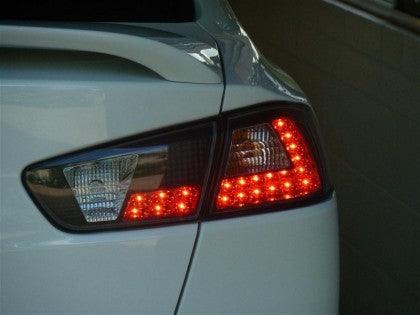 Spyder Mitsubishi Lancer/Evolution X 08-14 LED Tail Lights Smke ALT-YD-MITEVO1008-LED-SM - GUMOTORSPORT