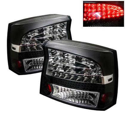 Spyder Dodge Charger 06-08 LED Tail Lights Black ALT-YD-DCH05-LED-BK - GUMOTORSPORT