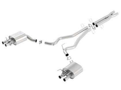 Borla 2015 - 2020 Ford Mustang Shelby GT350 5.2L ATAK Cat Back Exhaust (Uses Factory Valence) - GUMOTORSPORT