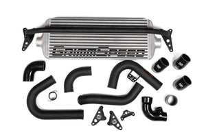 GrimmSpeed Front Mount Intercooler Kit Silver Core w/ Black Piping - Subaru WRX 2015 - 2020 - GUMOTORSPORT