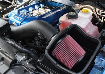 JLT 11-14 Ford F-150 5.0L Black Textured Cold Air Intake Kit w/Red Filter - Tune Req - GUMOTORSPORT