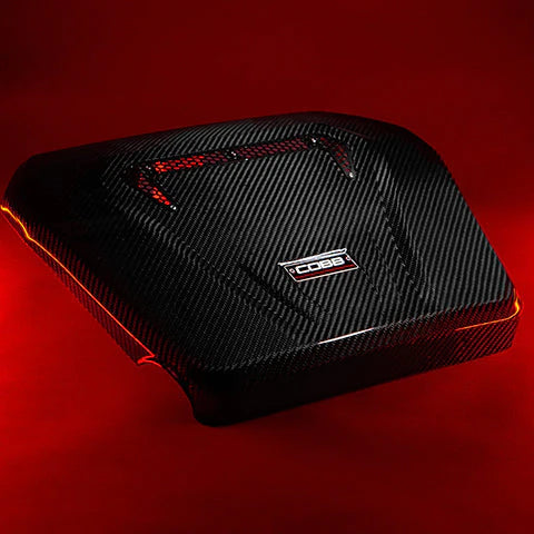 COBB Redline Carbon Fiber Engine Cover - 2014-2021 Golf / 2019-2021 Jetta GLI / 2015-2020 Audi A3 / S3 (8V) - GUMOTORSPORT