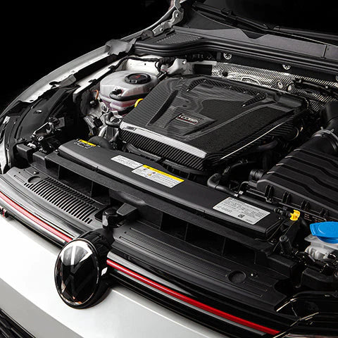 COBB Redline Carbon Fiber Engine Cover - 2014-2021 Golf / 2019-2021 Jetta GLI / 2015-2020 Audi A3 / S3 (8V) - GUMOTORSPORT