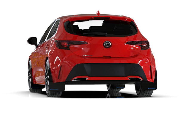 Rally Armor 18-22 Toyota Corolla Hatchback Black UR Mud Flap Grey Logo - GUMOTORSPORT