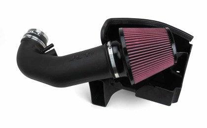 JLT 11-14 Ford Mustang GT Series 2 Black Textured Cold Air Intake Kit w/Red Filter - Tune Req - GUMOTORSPORT