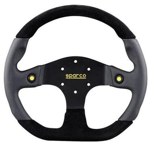 Sparco 015TMG22TUV Mugello Black Steering Wheel - GUMOTORSPORT
