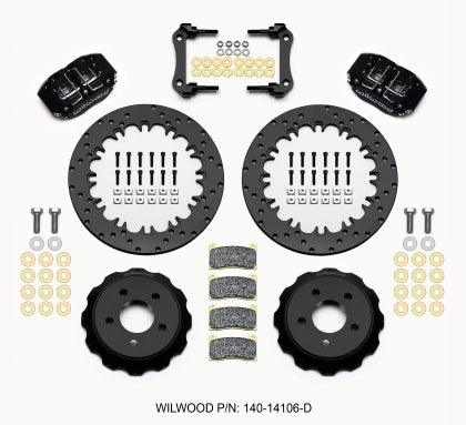 Wilwood Dynapro Radial Rear Drag Kit 12.90in Drilled 2015-Up Mustang - GUMOTORSPORT