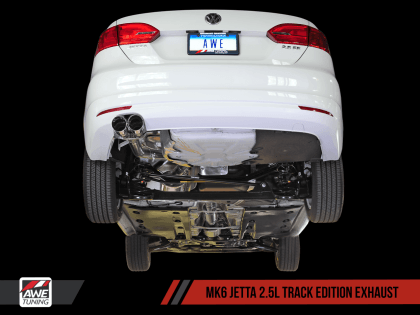 AWE Tuning Mk6 Jetta 2.5L Track Edition Exhaust - Polished Silver Tips - GUMOTORSPORT