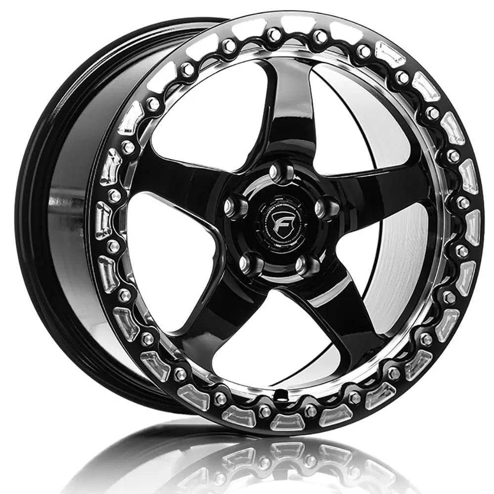 Forgestar D5 17x10 / 5x115 BP / ET30 / 6.6in BS Gloss Black Wheel