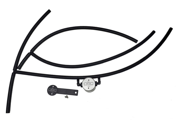 J&L 2016 - 2022 Nissan Titan 5.6L Passenger Side Oil Separator 3.0 - Clear Anodized