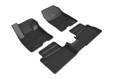 3D MAXpider 2022 + Ford Maverick Hybrid Kagu 1st & 2nd Row Floormat - Black