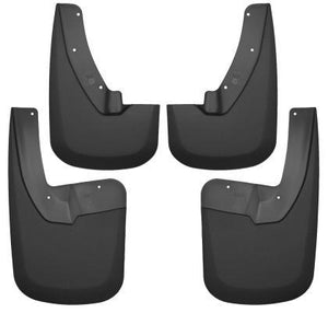 Husky Liners 09-17 Dodge Ram 1500/2500 Both w/ OE Fender Flares Front and Rear Mud Guards - Black - GUMOTORSPORT