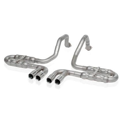 Stainless Works 1997-04 Corvette C5 2-1/2in Axleback Quad Rolled Edge Tips - GUMOTORSPORT