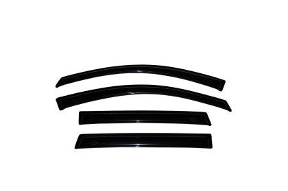 AVS 02-08 Dodge RAM 1500 Quad Cab Ventvisor Outside Mount Window Deflectors 4pc - Smoke - GUMOTORSPORT