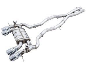 AWE SwitchPath Catback Exhaust for BMW G8X M3/M4 - Chrome Silver Tips - GUMOTORSPORT