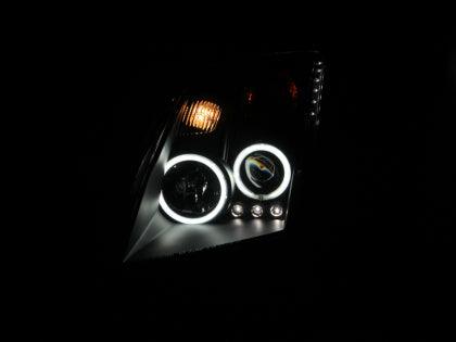 ANZO 2007 - 2012 Nissan Sentra Projector Headlights Black - GUMOTORSPORT