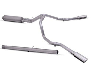 Gibson 2019-2021 GMC Sierra 1500 Denali 5.3L 3in/2.5in Cat-Back Dual Extreme Exhaust - Stainless (for non factory dual exhaust) - GUMOTORSPORT
