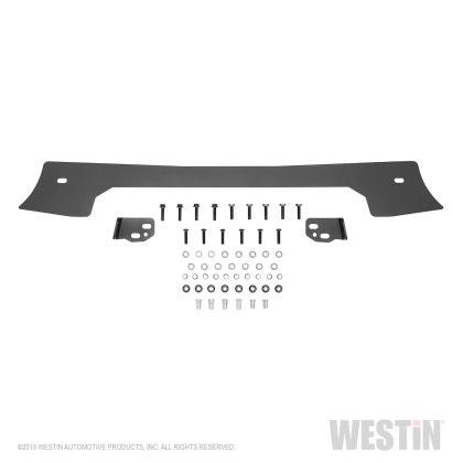 Westin 18-20 Jeep Wrangler JL Front Bumper Skid Plate - Textured Black - GUMOTORSPORT