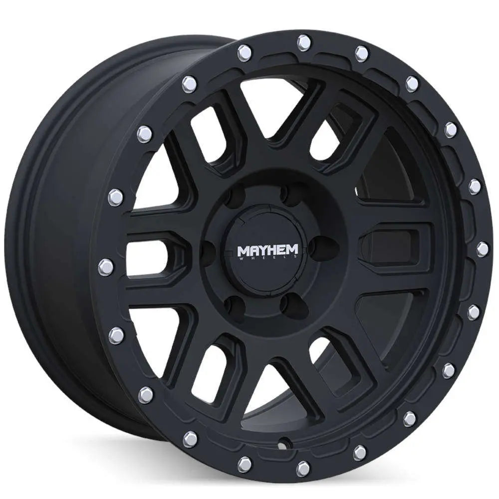 Mayhem 8304 Delta 17x9 / 5x127 BP / -12mm Offset / 78.1mm Hub Matte Black Wheel - GUMOTORSPORT