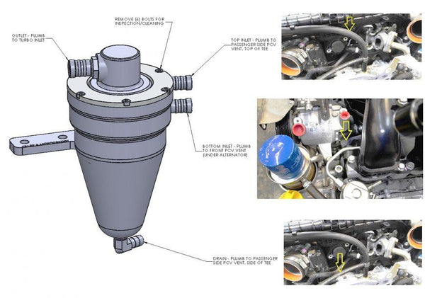 Killer B Motorsport WRX/FXT FA20 Air Oil Separator - GUMOTORSPORT