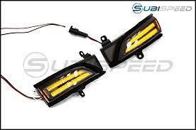 OLM Sequential Mirror Turn Signals with DRL's Clear - Subaru Models (Inc. WRX / STI 2015+ / Forester 2015 - 2018) - GUMOTORSPORT