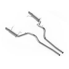 MBRP 2011 - 2014 Ford Mustang GT 5.0L Dual Split Rear Race Version AL 3in Cat Back Exhaust System - GUMOTORSPORT