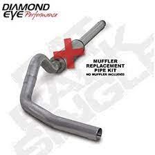 Diamond Eye KIT 4in  / 5in Catback Muffler Replacement Pipe AL: 94-97 Ford 7.3L F250/F350 Power Stroke - GUMOTORSPORT