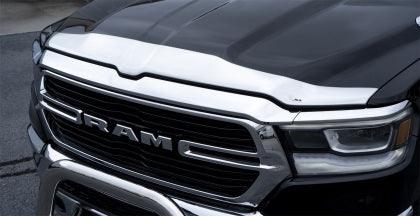 AVS 2019+ Dodge RAM 1500 Aeroskin Low Profile Acrylic Hood Shield - Chrome - GUMOTORSPORT