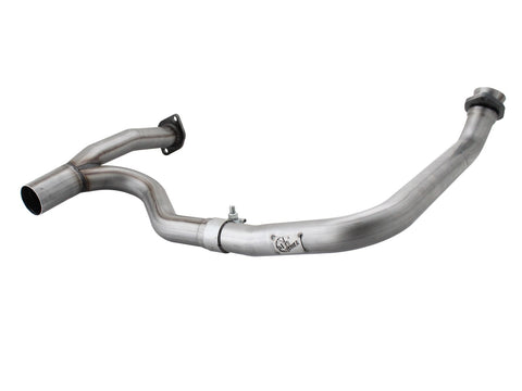 aFe Power Twisted Steel Y-Pipe Stainless Steel 2.5in 2012 - 2018 Jeep Wrangler V6 3.6L