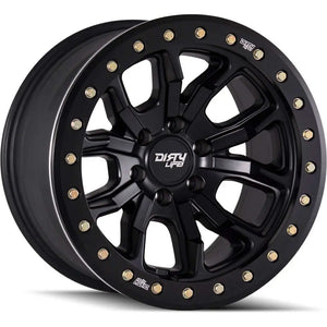 Dirty Life 9303 DT-1 17x9 / 6x139.7 BP / -12mm Offset / 106mm Hub Matte Black Wheel - Beadlock - GUMOTORSPORT