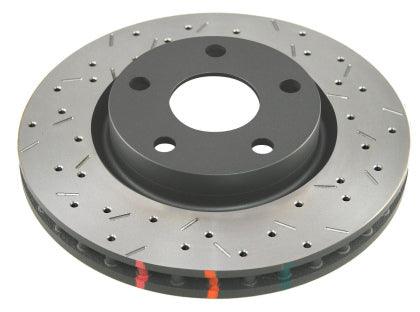 DBA 97-04 Corvette C5/C6 Front Drilled & Slotted 4000 Series Rotor (w/ Black Hub) - GUMOTORSPORT