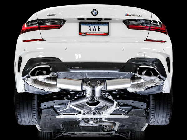 AWE Tuning Non-Resonated Touring Edition Exhaust for G2X M340i / M440i - OE Tips