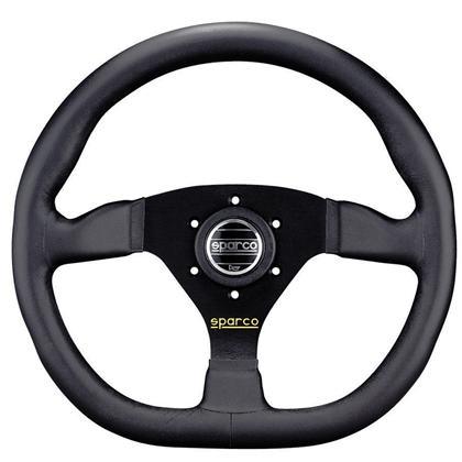 Sparco Steering Wheel Ring L360 Leather Black - GUMOTORSPORT
