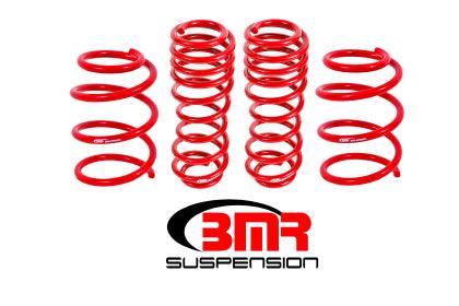 BMR 05-14 S197 Mustang GT Handling Version Lowering Springs (Set Of 4) - Red - GUMOTORSPORT