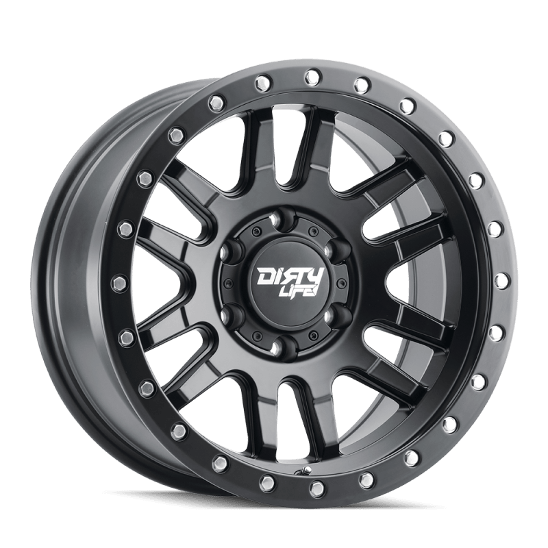 Dirty Life 9309 Canyon Pro 17x9/6x139.7 BP/-12mm Offset/106mm Hub Matte Black Wheel - Beadlock - GUMOTORSPORT