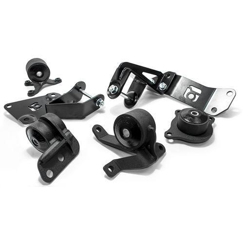 Innovative 01-05 Civic K-Series Black Steel Mounts 75A Bushings (Not K24 Trans) - GUMOTORSPORT