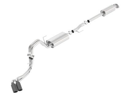 Borla  2015-2020 Ford F-150 Cat-Back Exhaust System Touring with Black Tips Part # 140617BC - GUMOTORSPORT