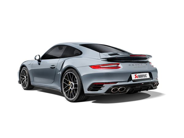 Akrapovic 2016 - 2019 Porsche 911 Turbo/Turbo S (991.2) Rear Carbon Fiber Diffuser - High Gloss