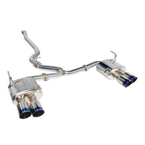 Remark 2015 - 2021 Subaru WRX/STi 4in Quad Cat-Back Exhaust Titanium Stainless Non-Resonated