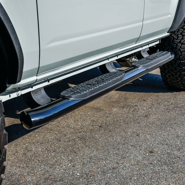 Westin 2021 + Ford Bronco (4-Door) PRO TRAXX 4 Oval Nerf Step Bars - Textured Black