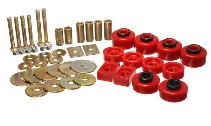 Energy Suspension 97-03 Ford F-100/F-150 2WD/F250 2WD & L-Duty Red Body (Ext Cab ONLY ) Mount Set - GUMOTORSPORT