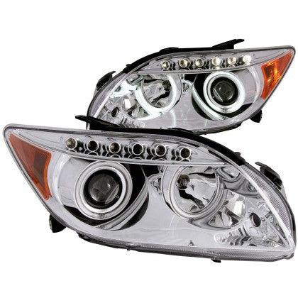 ANZO 2005-2010 Scion Tc Projector Headlights w/ Halo Chrome (CCFL) - GUMOTORSPORT