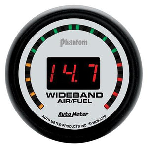 Autometer Phantom 52mm Digital 10:1-17:1 Street Wideband Air/Fuel Ratio Gauge - GUMOTORSPORT