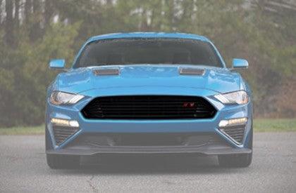 ROUSH 2018 - 2022 Ford Mustang Black Upper Grille Kit - GUMOTORSPORT