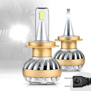 VLAND 2PCs D2S/H7/9005 LED Headlight Bulbs 6000K Super Bright - GUMOTORSPORT