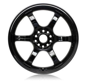 Gram Lights 57DR 18x9.5 +38 5x114.3 Glossy Black Wheel - GUMOTORSPORT