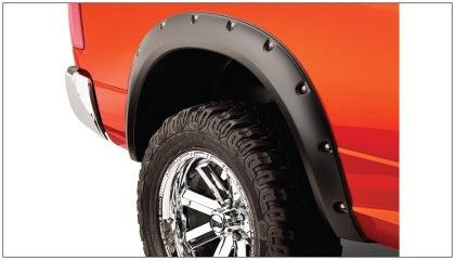 Bushwacker 09-18 Dodge Ram 1500 Fleetside Pocket Style Flares 4pc 67.4/76.3/96.3in Bed - Black - GUMOTORSPORT